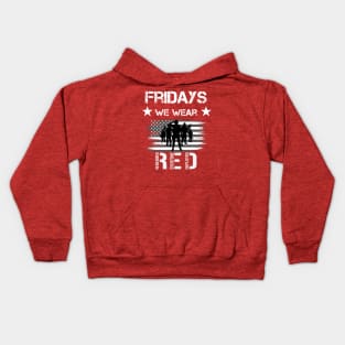 Fridays We Wear Red Kids Hoodie